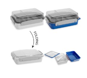 טייק אווי – קופסת אוכל מתקפלת דו-קומתית